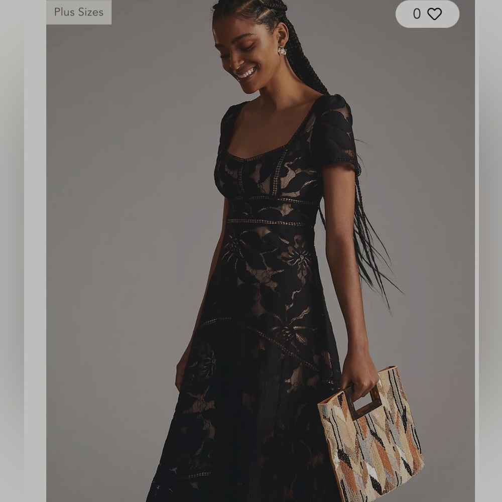 By Anthropologie Slim Lace Maxi Dress
B